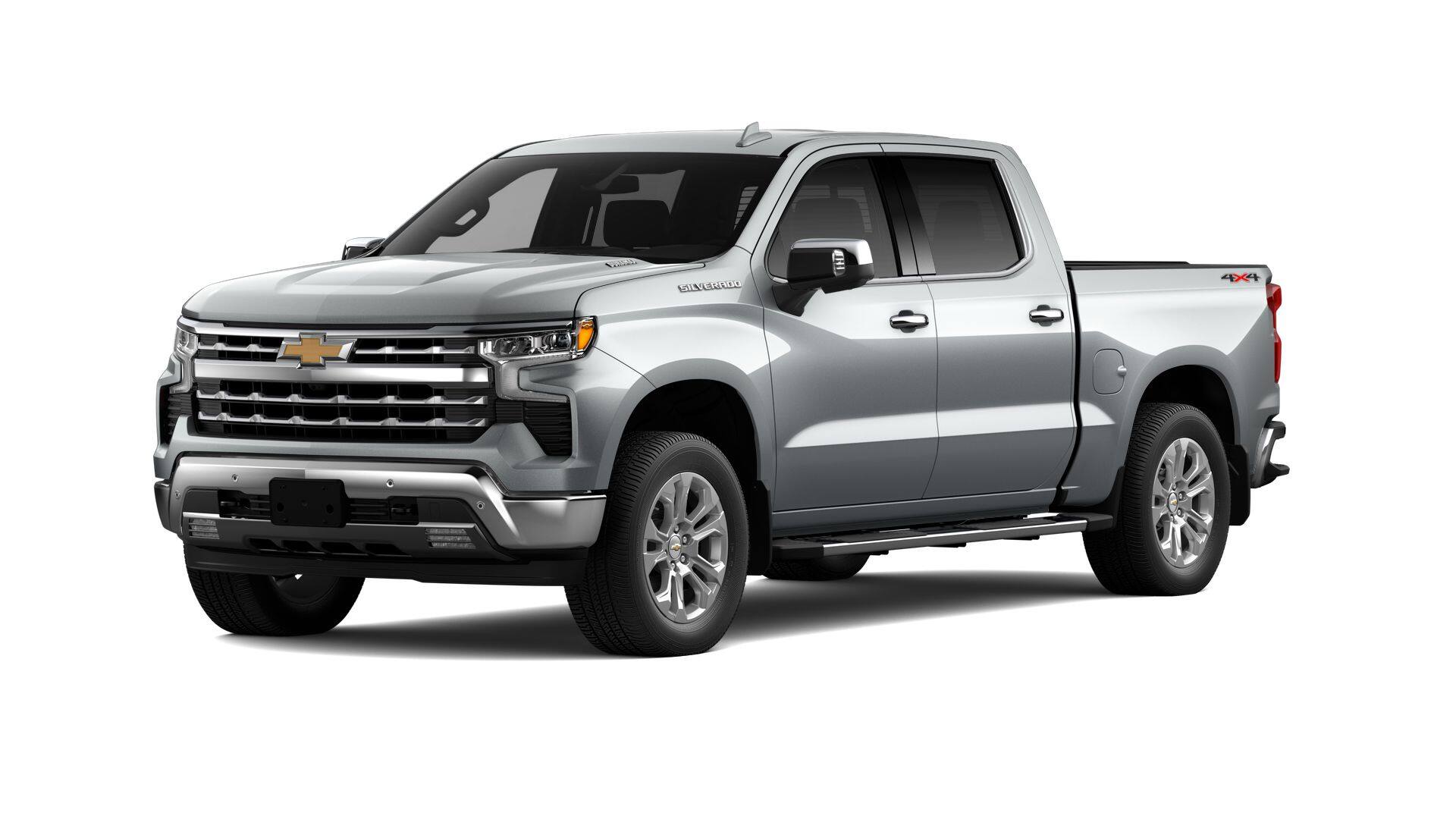 2026 Chevrolet Silverado 1500 LTZ in Sterling Gray Metallic — front three-quarter view